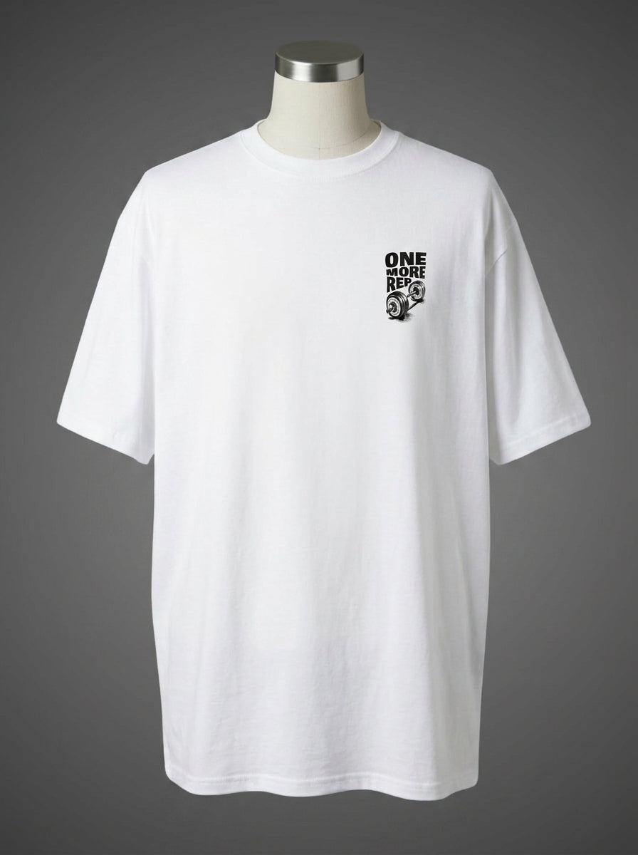 One More Rep Oversized Tee – The Last Set Counts