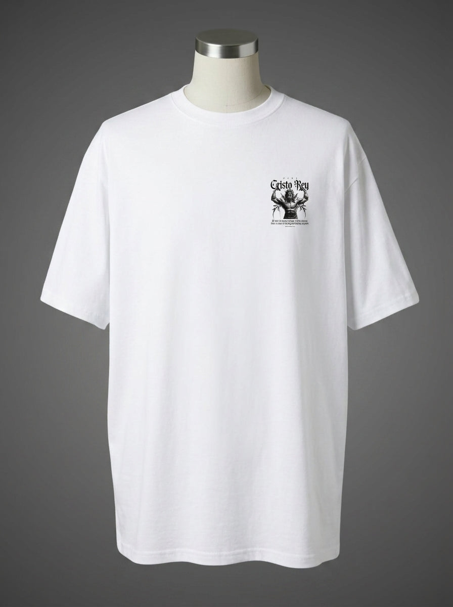 Viva Cristo Rey Oversized Tee – Faith & Strength
