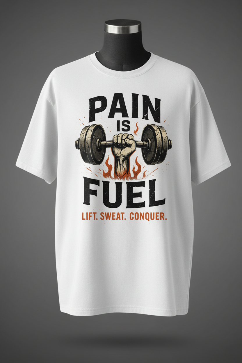 Pain is Fuel – White