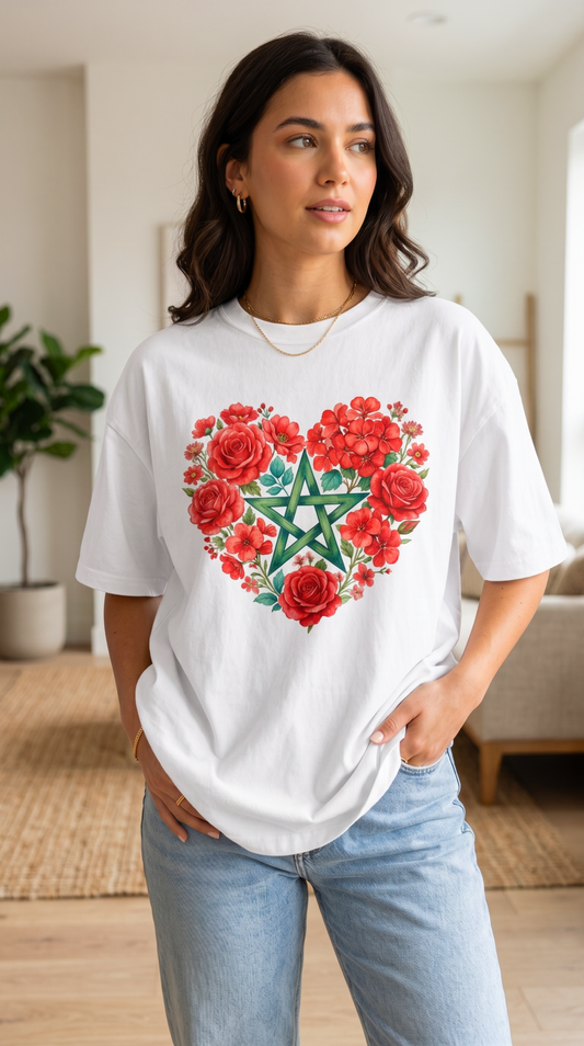 Moroccan Heart – Floral Star Tee
