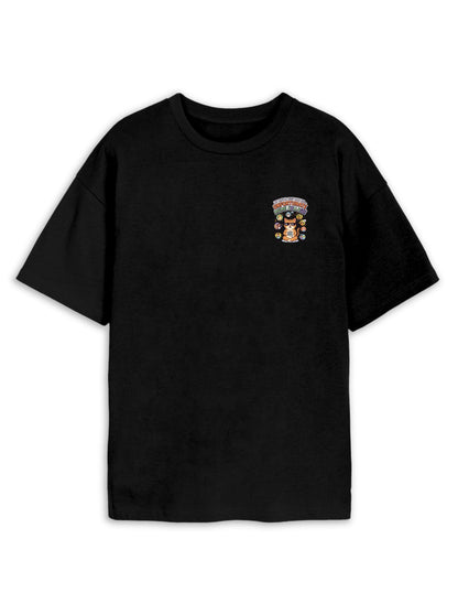 Unfortunate Meme Collage Oversized Cat Tee