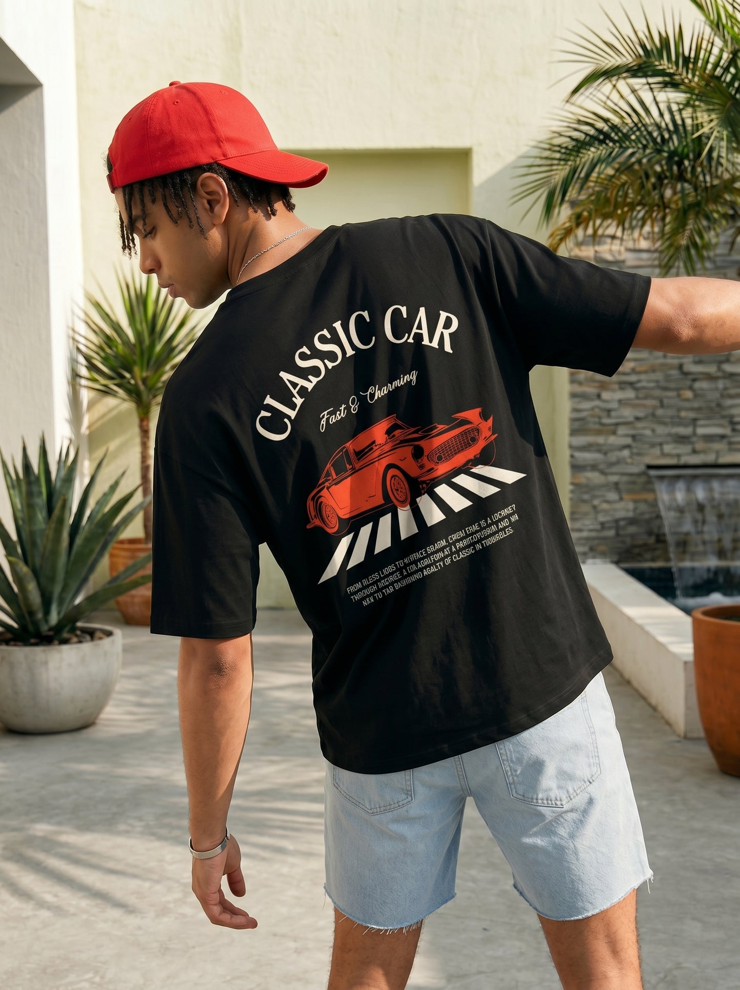 Classic Car Oversized Tee