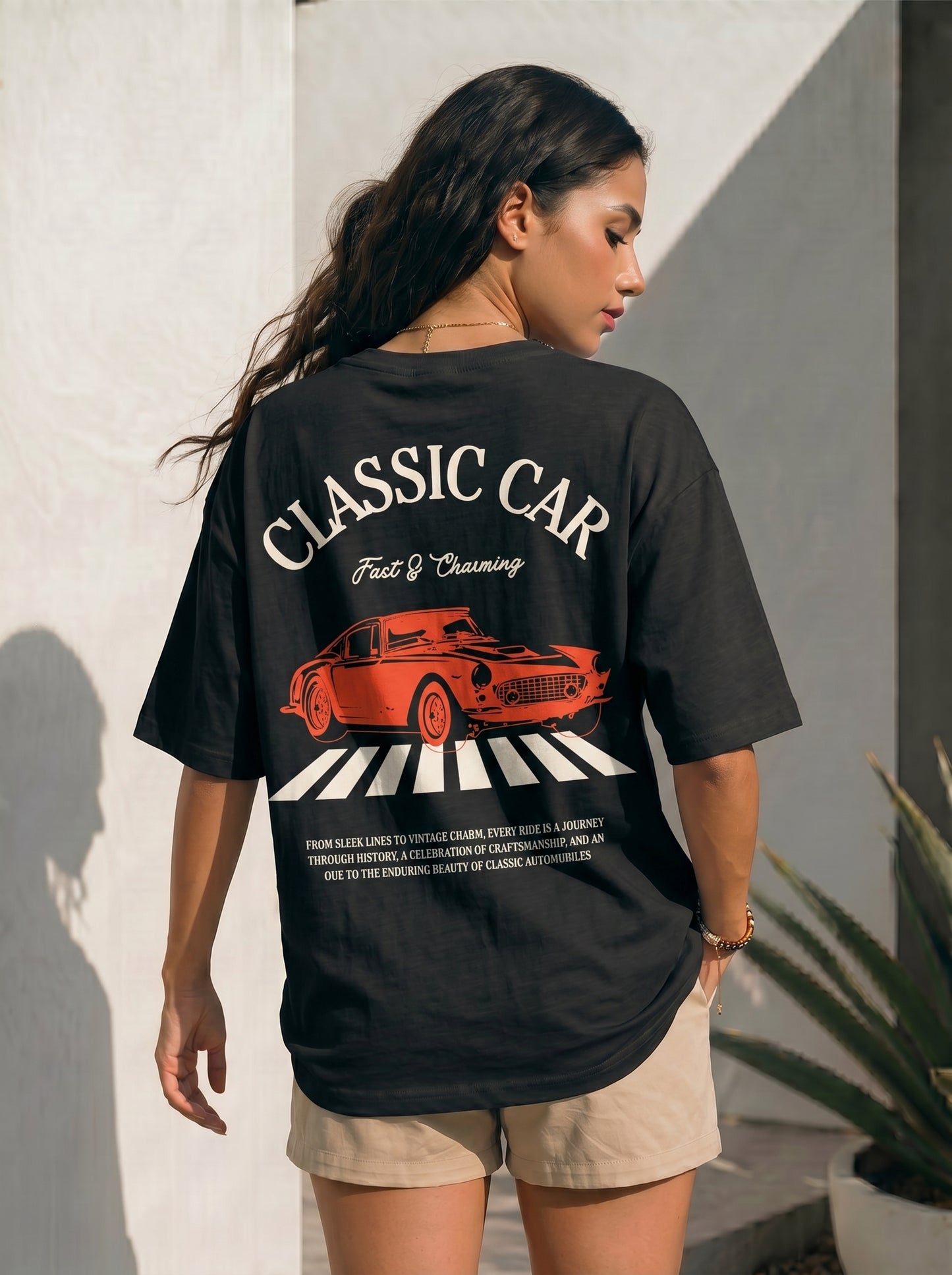 Classic Car Oversized Tee