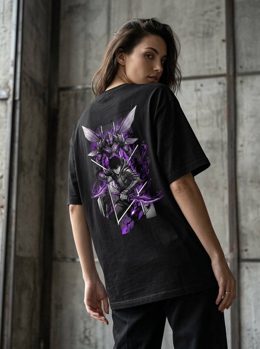 Jin-Woo Shadow Monarch | Solo Leveling Oversized Tee