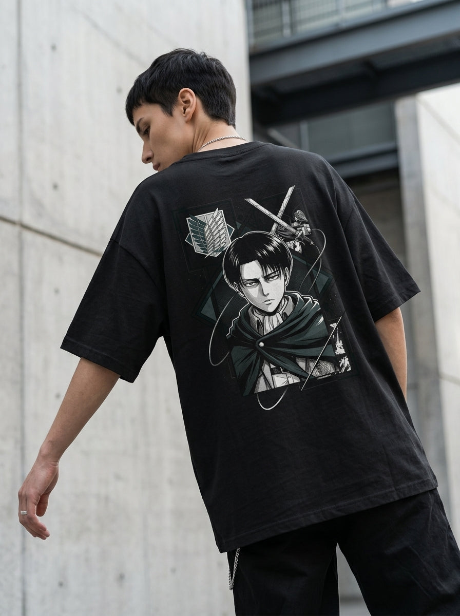 Levi Ackerman – Humanity's Strongest | Attack on Titan Oversized Tee