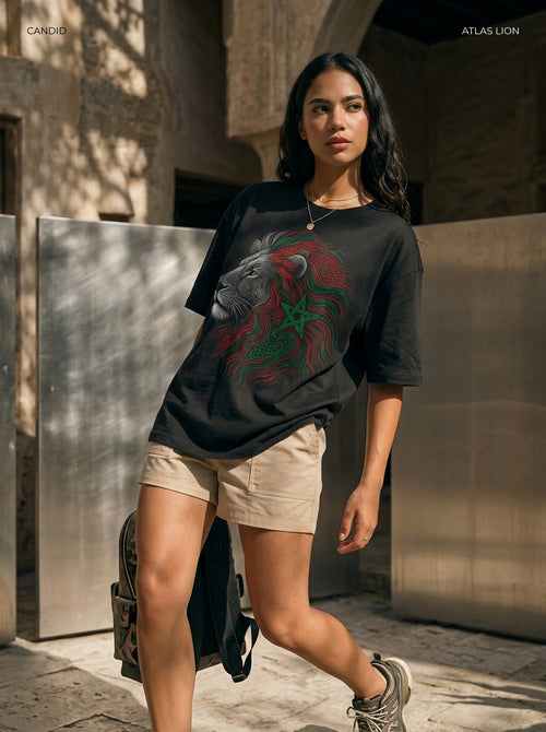 Atlas Lion Oversized Tee – We Are Lions