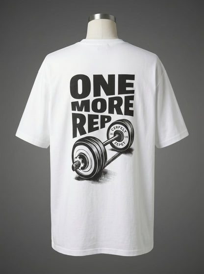 One More Rep Oversized Tee – The Last Set Counts