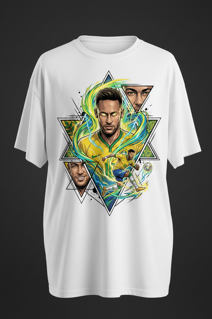 Brazil Neymar - White Front Mockup