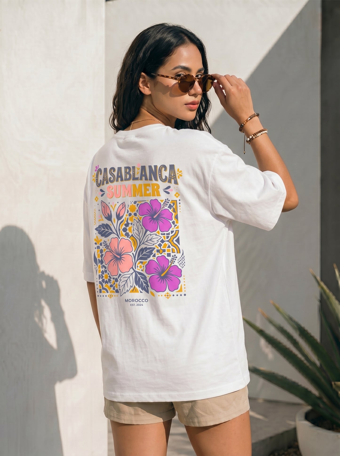 Casablanca Summer Retro Floral T-Shirt