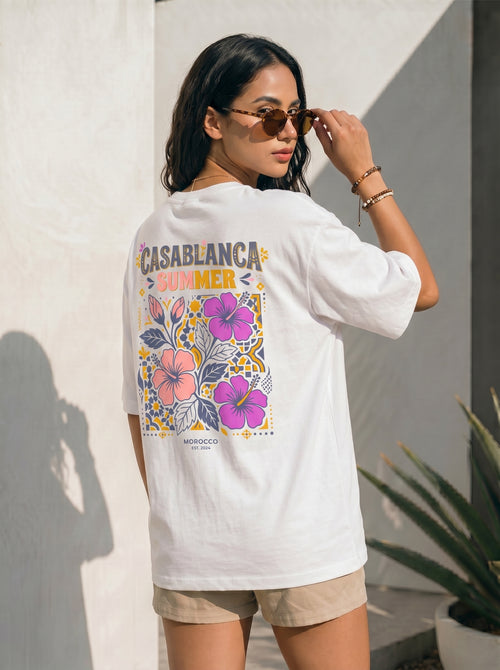 Casablanca Summer Retro Floral T-Shirt