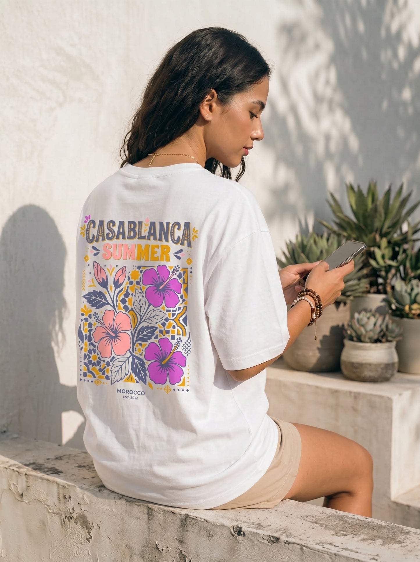 Casablanca Summer Retro Floral T-Shirt
