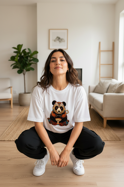 Hajar 1 - Mandala Panda Blanc - Squat lifestyle