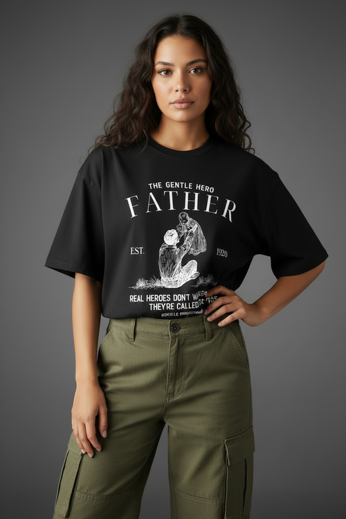 Hajar1 Father Black Cargo Pants