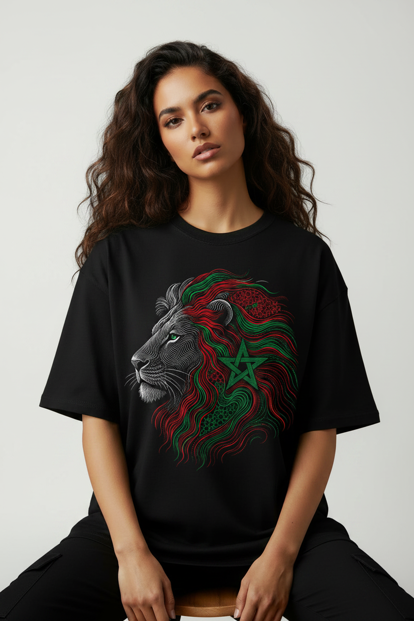 Hajar1 Morocco Lion White BG Sitting