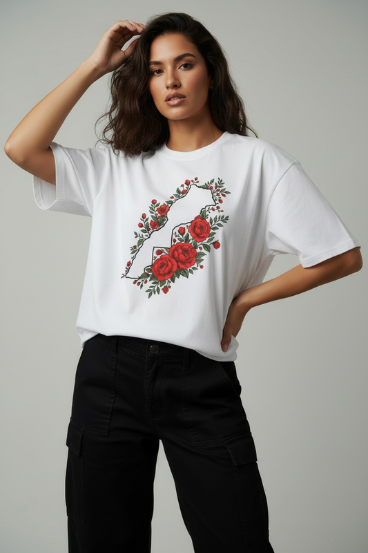 Hajar1 Rose Tee Hip