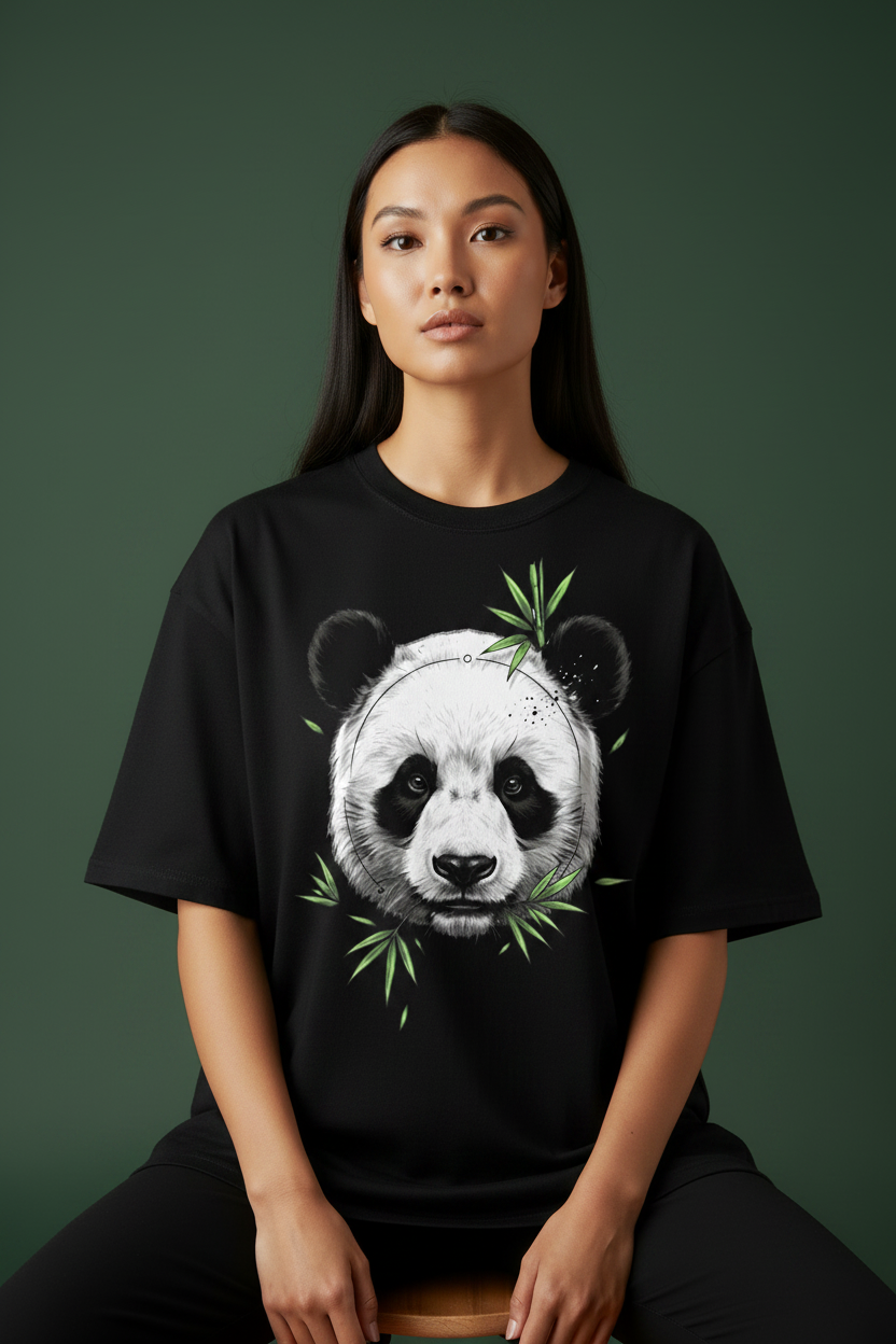 Hajar2 Real Panda Green Stool