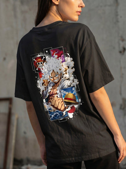 Luffy Gear 5 – Sun God Nika | One Piece Oversized Tee