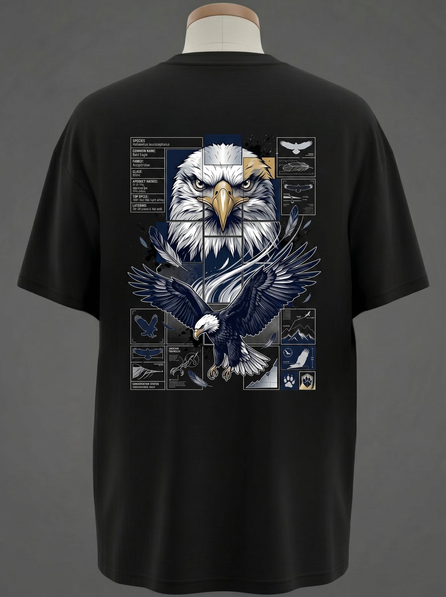 Bald Eagle Oversized Tee – Born to Soar