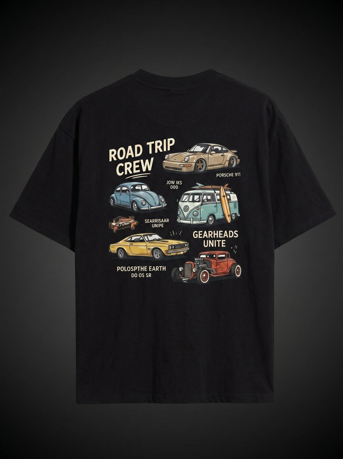 Road Trip Crew Oversized Graphic Tee