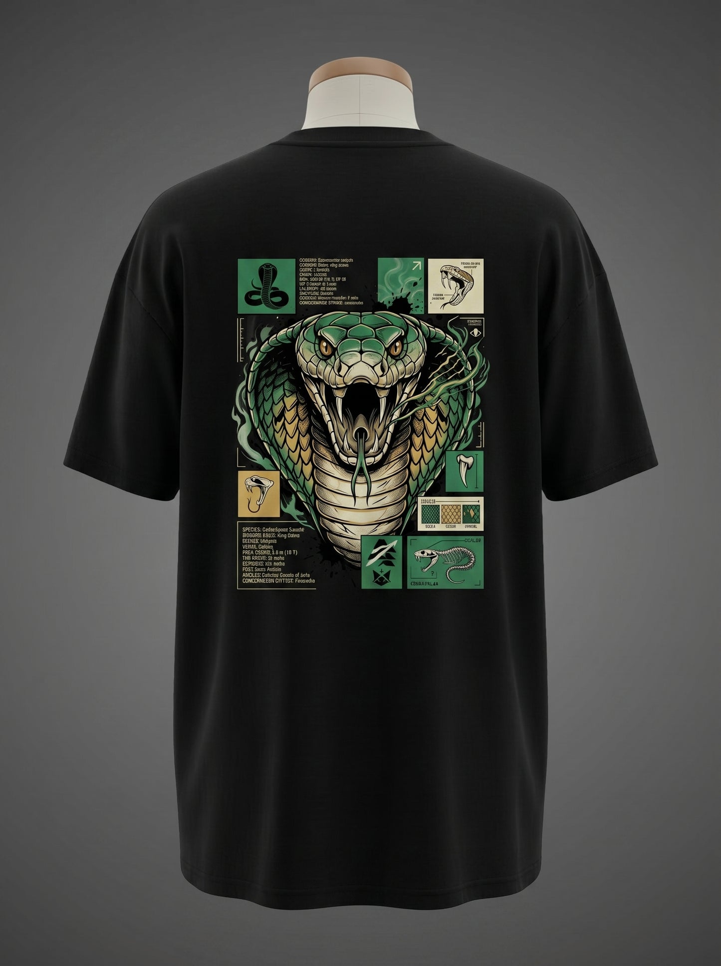 Snake King Cobra Oversized Tee – Venom & Power