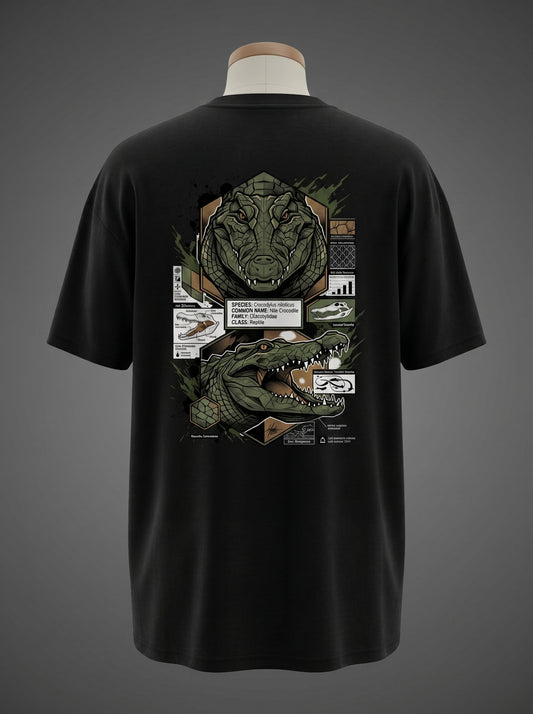 Nile Crocodile Oversized Tee – Ancient Predator