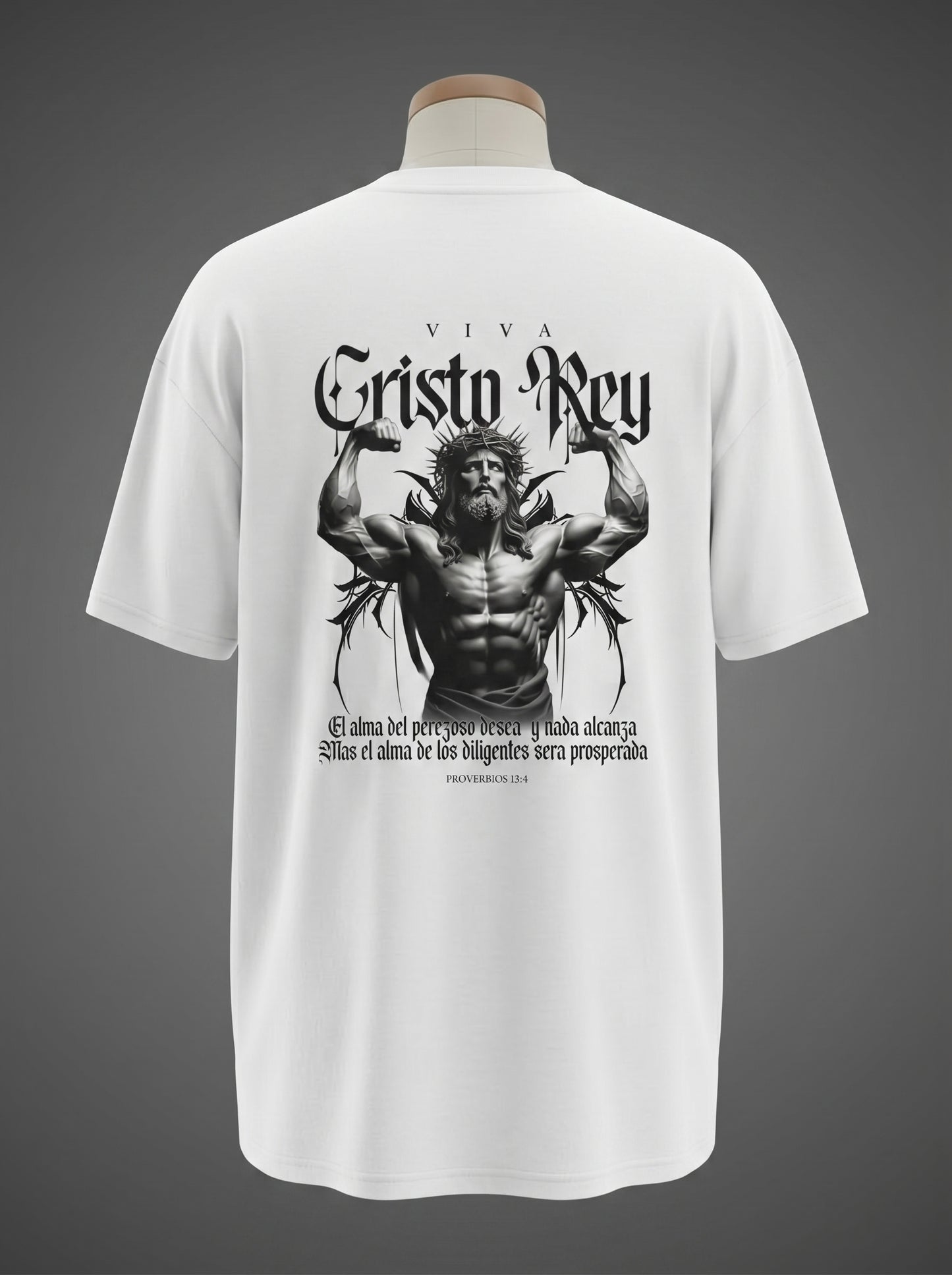 Viva Cristo Rey Oversized Tee – Faith & Strength