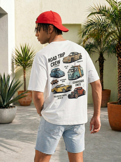 Road Trip Crew Oversized Graphic Tee