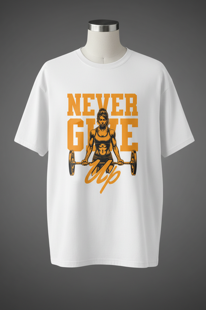 Never Give Up – White