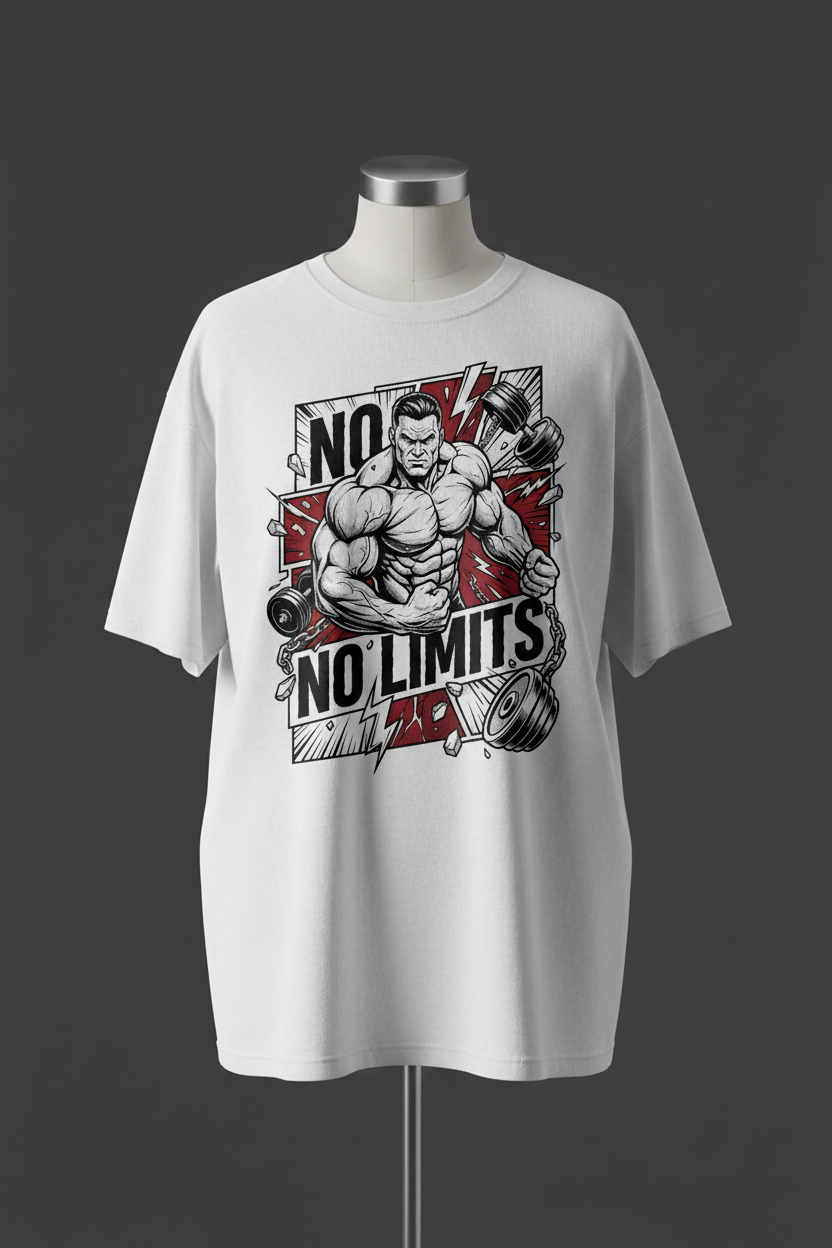 No Limits – White Tee