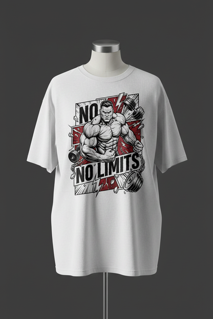 No Limits – White Tee