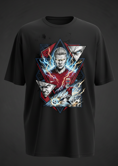 Norway Haaland - Black Front Mockup
