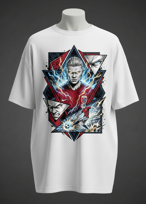 Norway Haaland - White Front Mockup