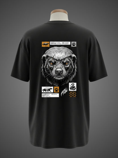 Honey Badger Oversized Tee – Fearless by Nature