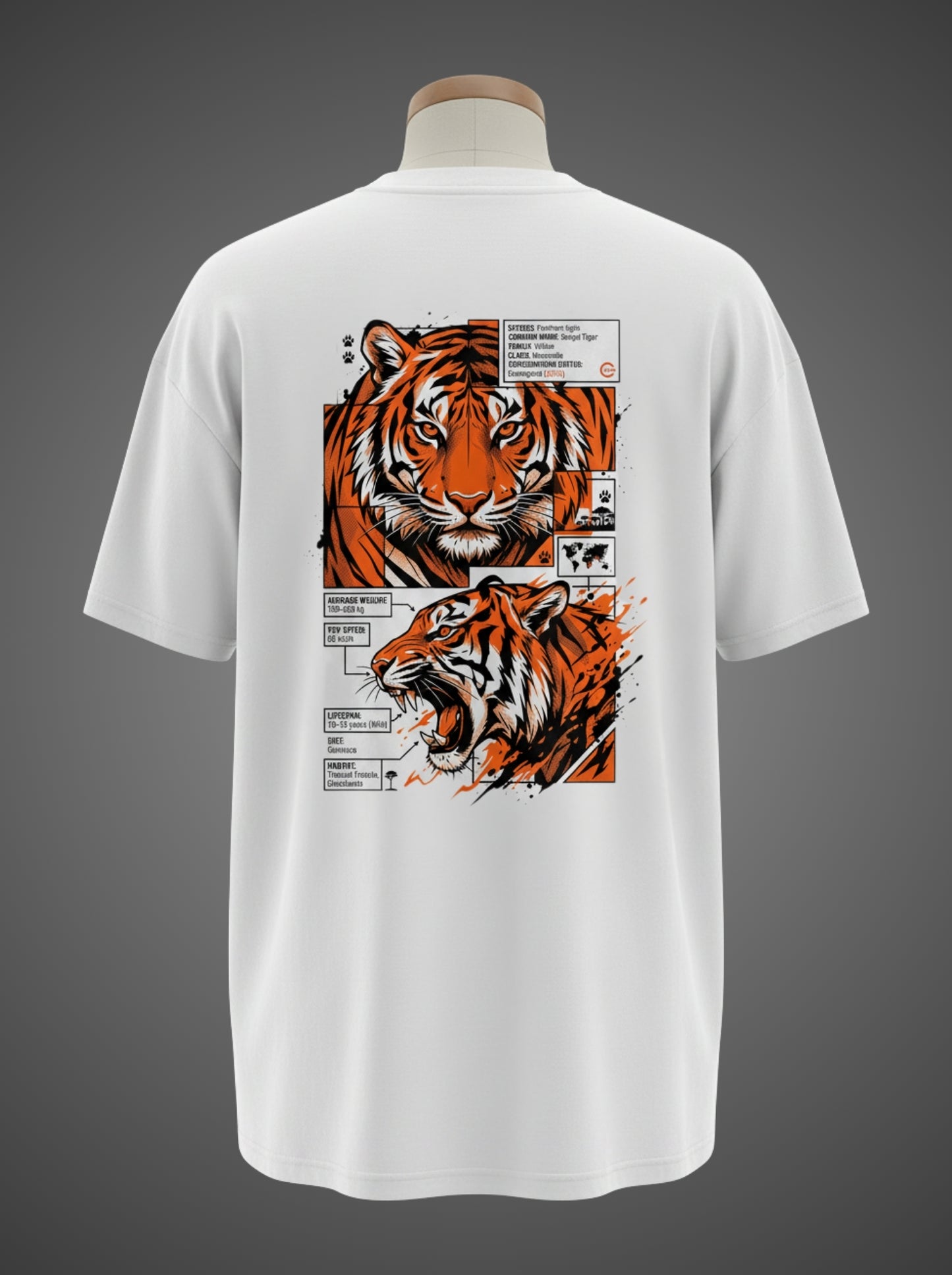 Bengal Tiger Oversized Tee – Roar of the Wild