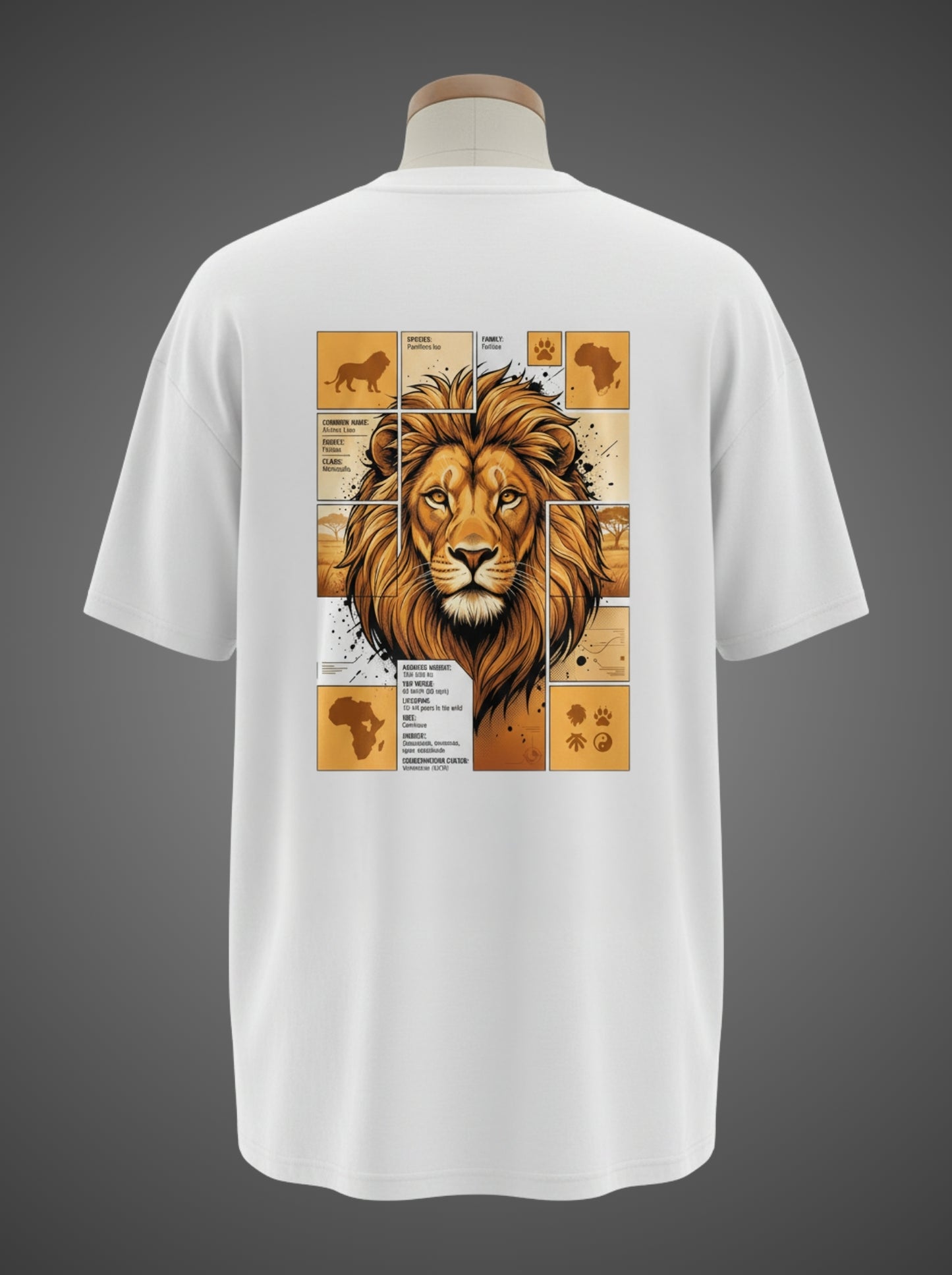 Atlas Lion Oversized Tee – King of the Savanna