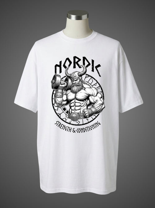 Nordic Strength & Conditioning Oversized Tee – Viking Warrior