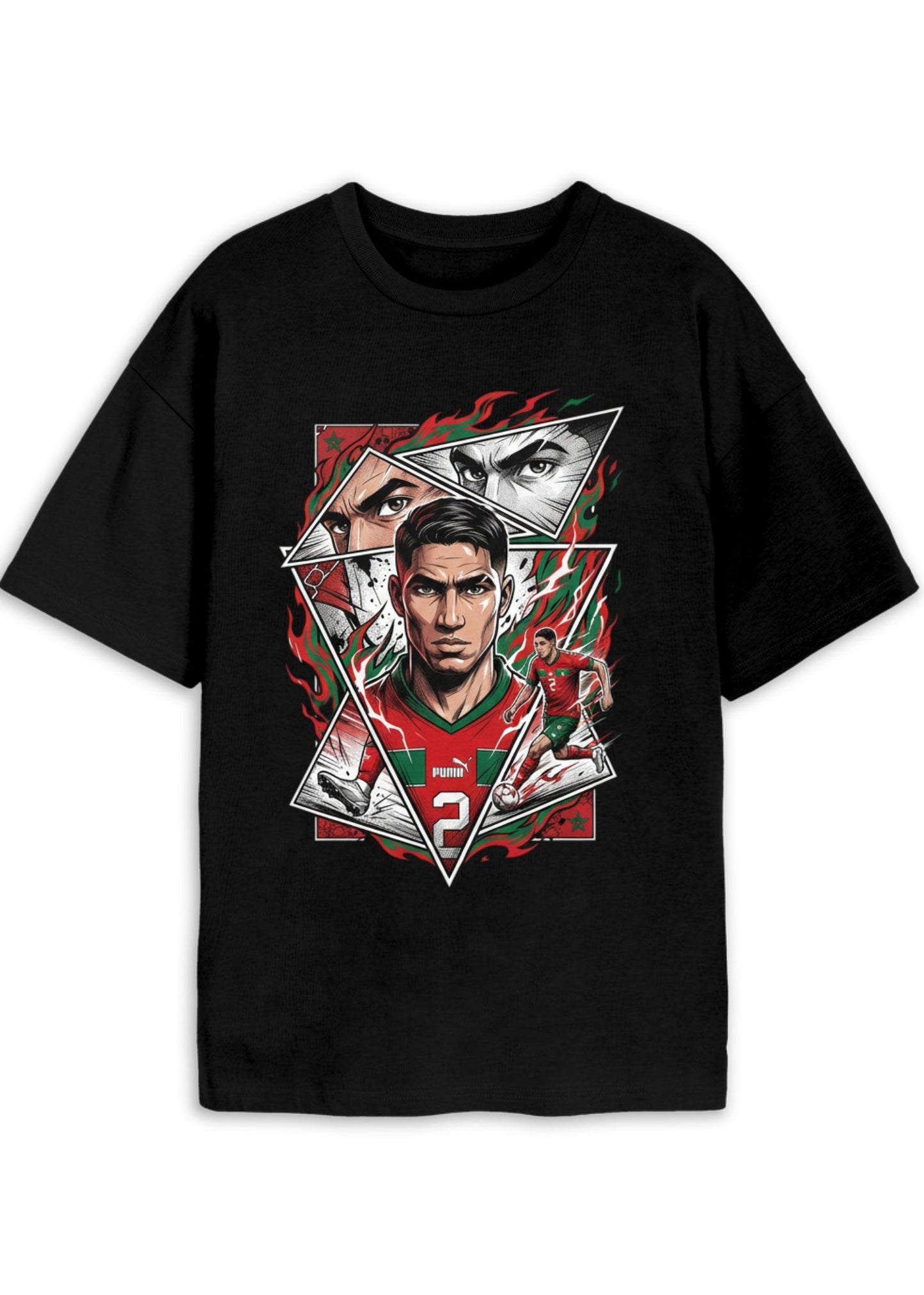 Moroccan Football #2 — Oversized Graphic Tee