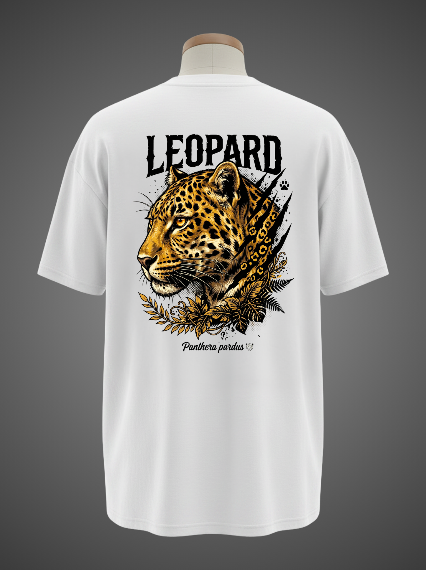 Leopard Oversized Tee – Ghost of the Savanna