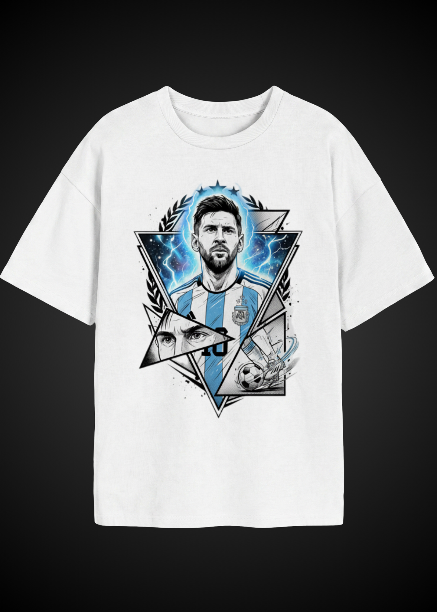 Argentina lion messi #10 — Oversized Graphic Tee