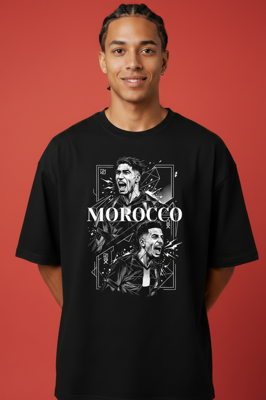 Reda Hair2 Morocco Black Tee