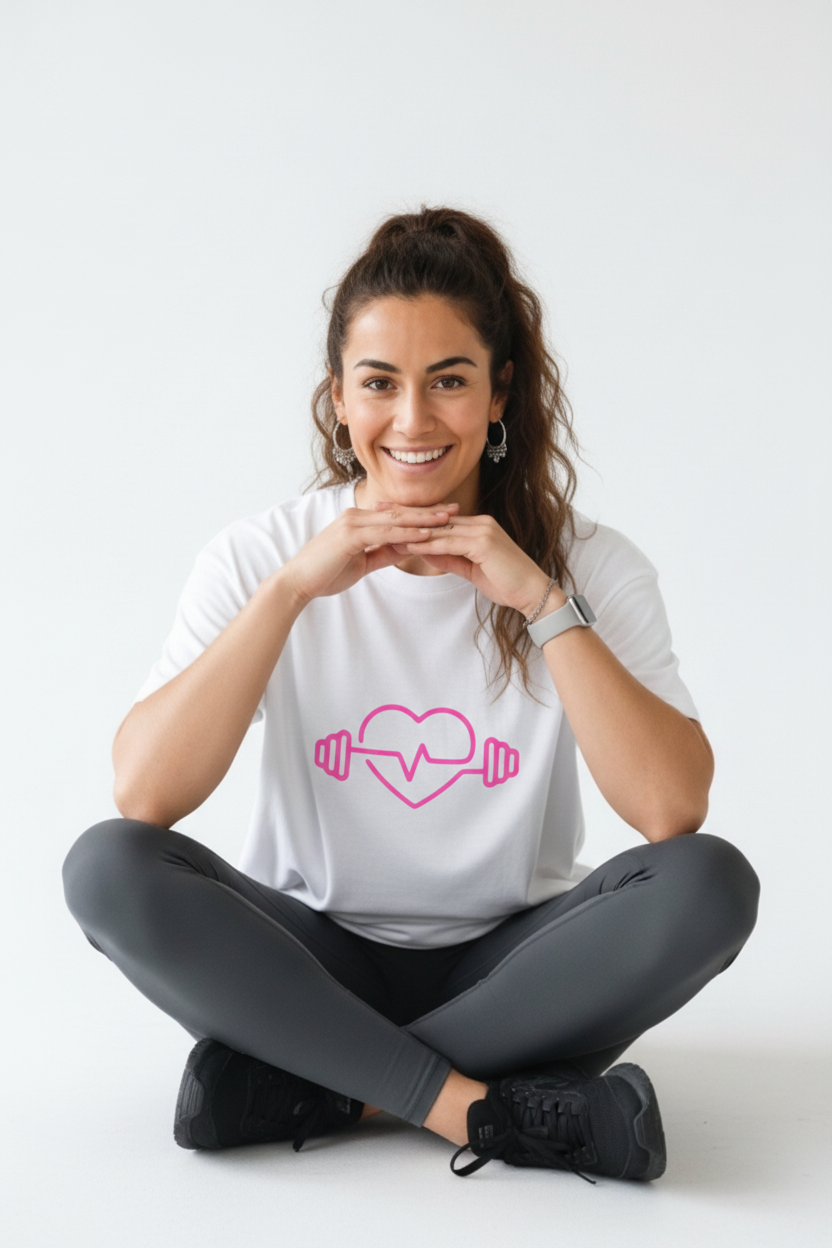Lift With Love tee – power pose